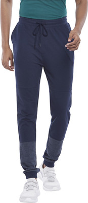 Ajile By Pantaloons Colorblock Men Dark Blue Track Pants