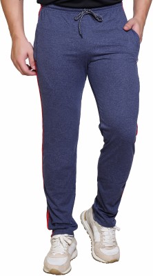 STARFOX Solid Men Blue Track Pants