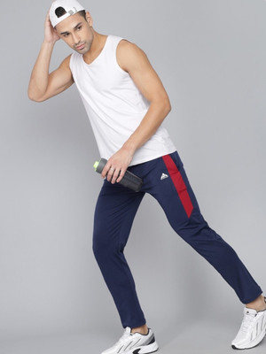 NCOURAGE Solid Men Blue Track Pants