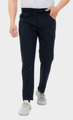 GEE 5 Solid Men Blue Track Pants
