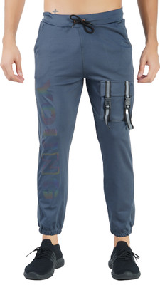 Raysx Printed Men Grey Track Pants