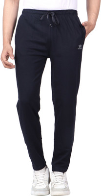 Carlos Solid Men Dark Blue Track Pants