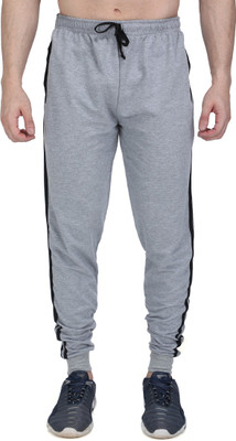 NEO GARMENTS Striped Men Grey Track Pants