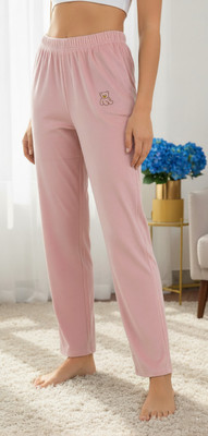 STYLE ON ME Solid Women Pink Track Pants