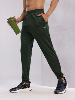 HRX by Hrithik Roshan Solid Men Green Track Pants