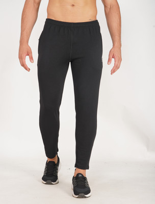 GOTO Solid Men Black Track Pants