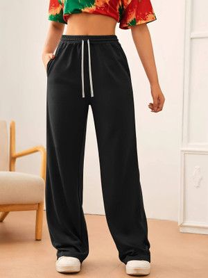 PROGENY Solid Women Black Track Pants