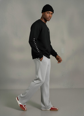 Dockstreet Solid Men Grey Track Pants