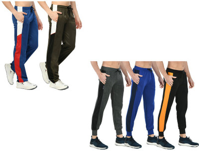 KAVYA Colorblock Men Multicolor Track Pants