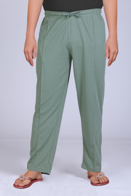 CUPID Solid Women Olive Track Pants