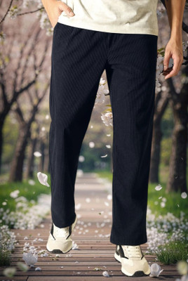Style Sizzle Solid Men Dark Blue Track Pants