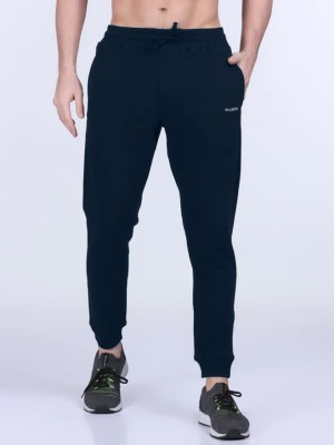 NEW-18 Solid Men Blue Track Pants