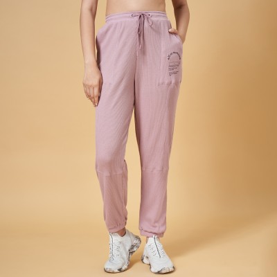 Ajile By Pantaloons Printed Women Pink Track Pants