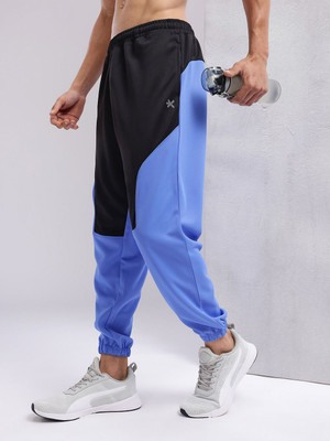 HRX by Hrithik Roshan Washed Men Blue Track Pants