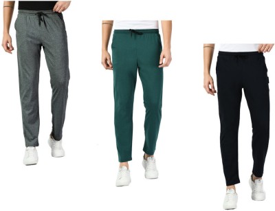 IndiWeaves Solid Men Green, Grey, Black Track Pants