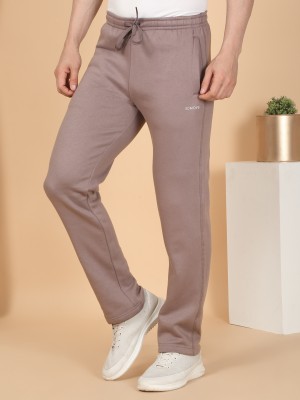 SWEET DREAMS Solid Men Brown Track Pants