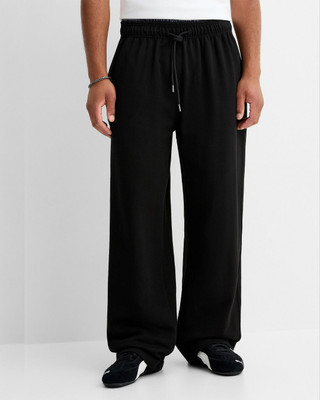 Cloth N Code Solid Men Black Track Pants
