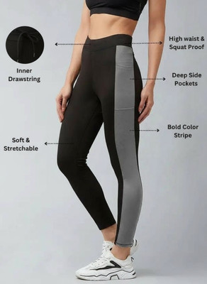 NDM Enterprises Striped Women Black Track Pants