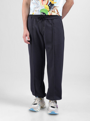 The Indian Garage Co. Self Design Men Grey Track Pants