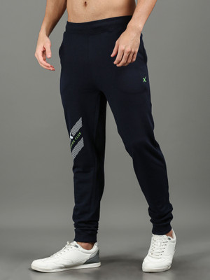 HRX by Hrithik Roshan Printed Men Blue Track Pants