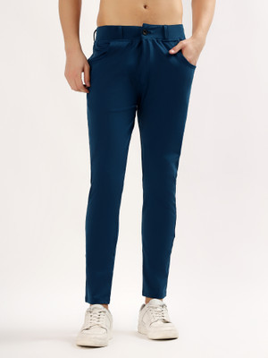 PURPLE SHADOWS Solid Men Blue Track Pants