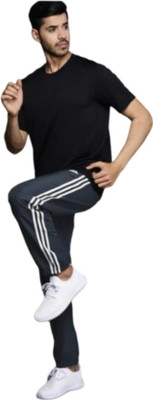 Rehmat Enterprises Striped Men Grey Track Pants