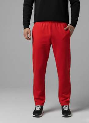 MACK JONNEY Solid Men Maroon Track Pants