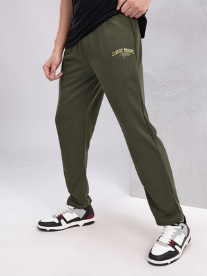 HRX by Hrithik Roshan Solid Men Green Track Pants