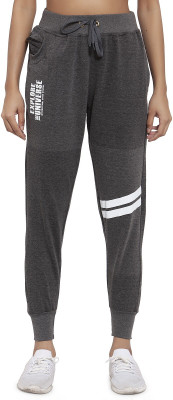 UZARUS Self Design Women Grey Track Pants