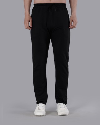 GARTEEN Solid Men Black Track Pants