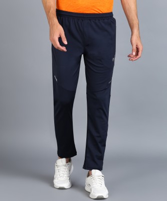 Pace International Solid Men Dark Blue Track Pants