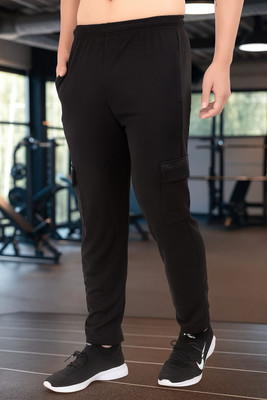 Kibitzer Solid Men Black Track Pants
