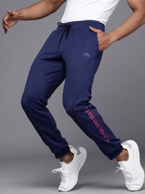 WROGN ACTIVE Printed Men Blue Track Pants