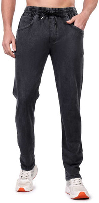 ZEB Solid Men Grey Track Pants