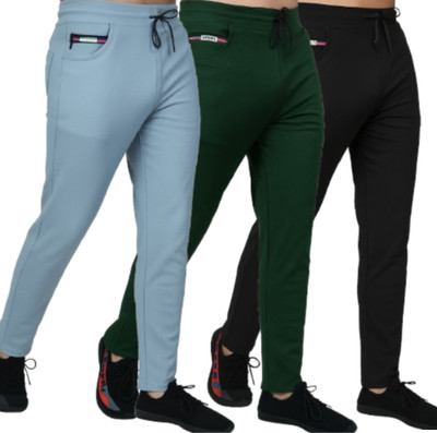 ROAR FIT Solid Men Multicolor Track Pants