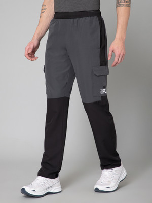 Turnfit Colorblock Men Grey Track Pants