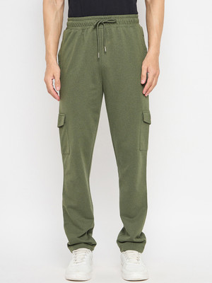 Adobe Solid Men Green Track Pants