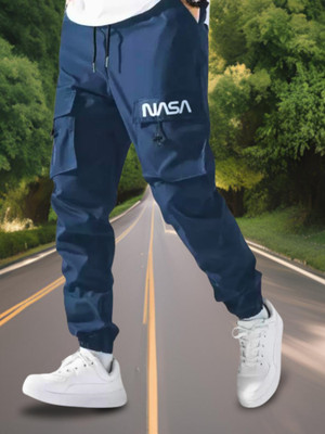 Kesaria Textile Company Solid Men Blue Track Pants