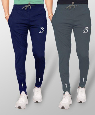 SHANPIK Solid Men Blue, Grey Track Pants