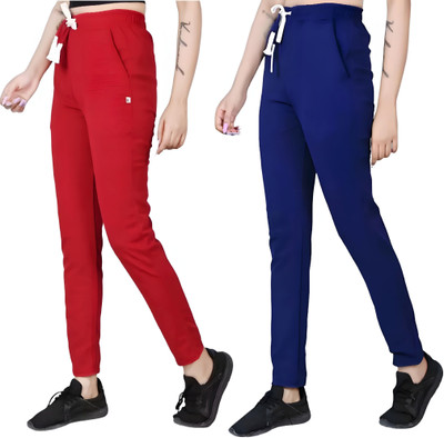 MATTILA Self Design Men Maroon, Blue Track Pants