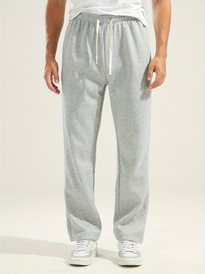 Dockstreet Solid Men Grey Track Pants