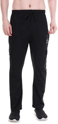 NAVII CLOTHING Solid Men Black Track Pants