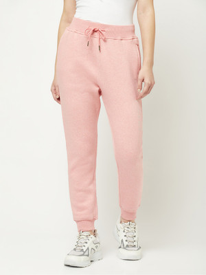 CRIMSOUNE CLUB Solid Women Pink Track Pants
