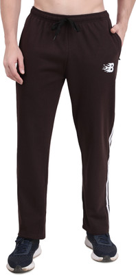 Priyansh Enterprises Striped Men Brown Track Pants