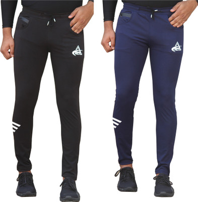 pelton Printed Men Black, Blue Track Pants