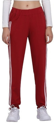 HARSHITA MART Solid Women Maroon Track Pants