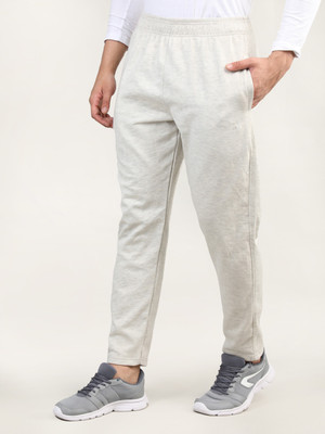 CHKOKKO Solid Men White Track Pants