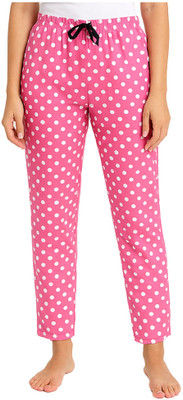 KLS Polka Print Women Pink Track Pants