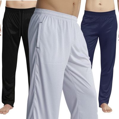IKKA STYLES Solid Men Blue Track Pants
