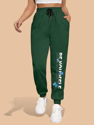 Tabadtod Printed Women Green Track Pants